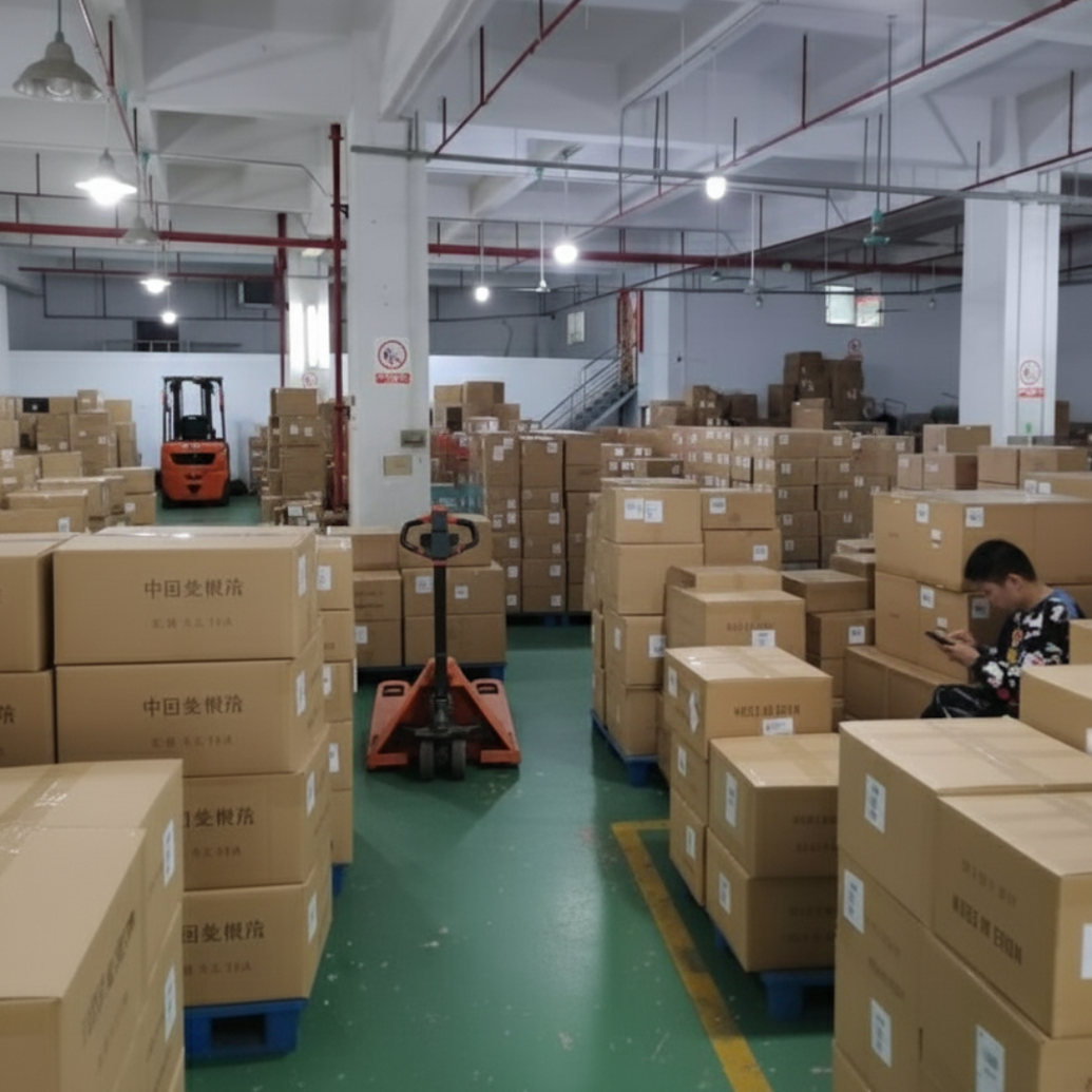 Kho hàng thực tế